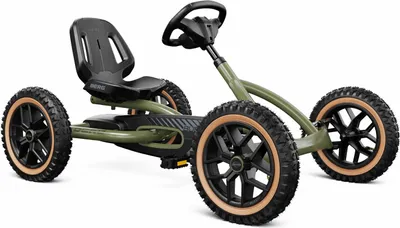 Produktbild von BERG Buddy Gokart Grün für Kinder 3-8 Jahre mit BFR-System und Offroad Skinwall Reifen