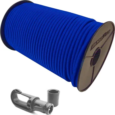 Produktbild von Expanderseil 6mm in Blau, 20m mit 10 Karabinern