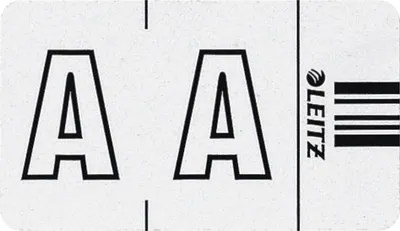 Produktbild von Orgacolor Buchstabensignal A VE=10x250 Stück weiß