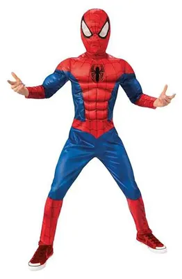 Immagine prodotto di Costume da Spiderman, linea "Black", colore rosso, taglia 7-8 anni, per bambino