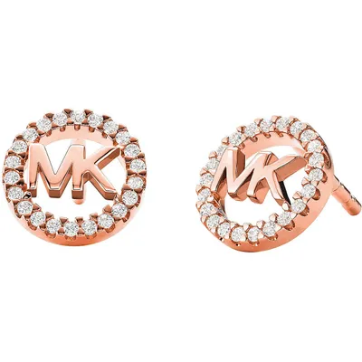 Produktbild von Michael Kors MKC1247AN791 Ohrstecker Damen Logo Pavé Zirkonia Silber Roségold