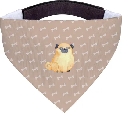 Produktbild von Mr. & Mrs. Panda Hunde Halstuch Mops - Hundeglück - Geschenk, Knuffig, Hunde-Bandana, Hund, Tuch, Hundehalstuch, Hundeliebe, Liebe, Sprüche
