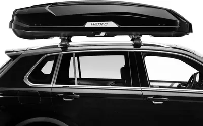 Produktbild von Hapro Dachbox TRIVOR 560 schwarz hochglanz
