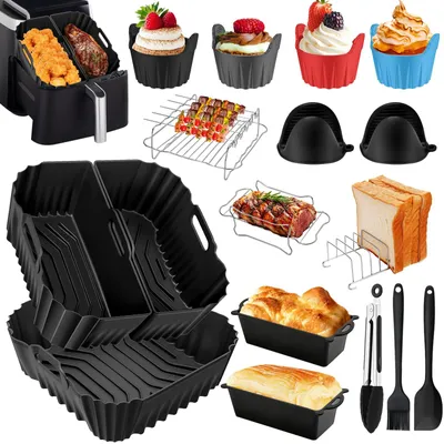 Immagine prodotto di Accessori per friggitrice ad aria, 22 pezzi, inclusi guanti da forno