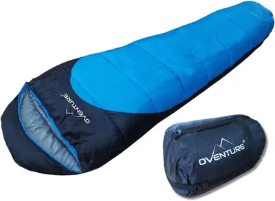 Produktbild von Schlafsack Mumienform, Pongee Polyester, 210 x 80 cm, mit Kapuze, für Camping