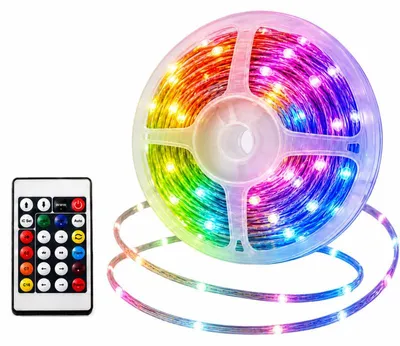 Produktbild von Verk 12458 LED-Streifen, RGB, 5 Meter, USB 5V, Fernbedienung, Musiksynchronisation