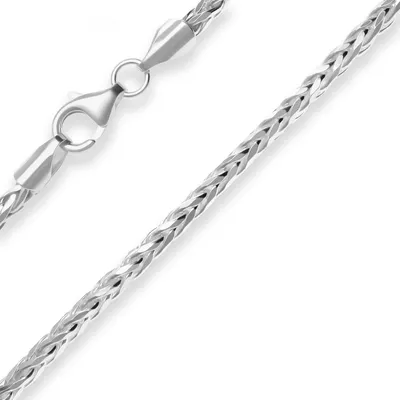 Produktbild von 3mm Armband Zopfkette Silberarmband Armschmuck aus 925 Silber 19cm