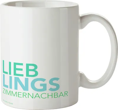 Produktbild von Mr. & Mrs. Panda Pott Zimmernachbar - Weiß - Geschenk, Studentenwohnheim, Spruch, Zimmernachbarn, Kaffeetasse, Bürotasse, Becher, Krankenhaus, Tasse, schöne, Teetasse