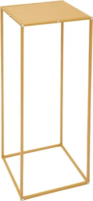 Immagine prodotto di Portafiori per matrimonio - Portafiori rettangolare geometrico in metallo - 10 pezzi - 30×30×80 cm - Misura L - Oro
