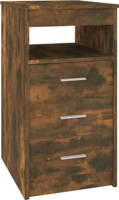 Produktbild von vidaXL Sideboard mit Schubladen Räuchereiche 40x50x76 cm Holzwerkstoff