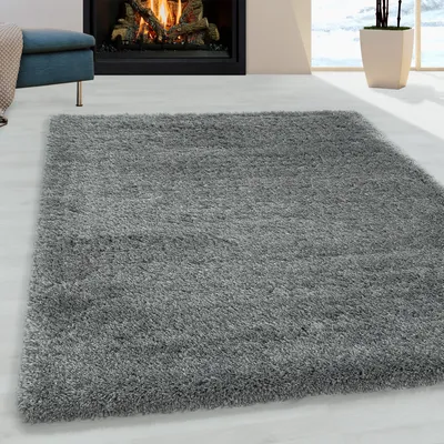 Produktbild von Ayyildiz | Hochflor Teppich Shaggy - Super Weich Kuschelig - Schlafzimmer - grau - 60x110 cm