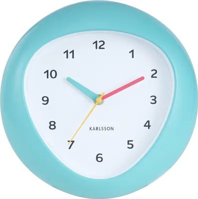 Produktbild von Karlsson - Wanduhr Funky Vibes - Türkisblau - Ø25,5cm