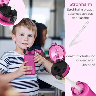 Produktbild von Kindertrinkflasche 350-750ml BPA-frei für Schule und Sport