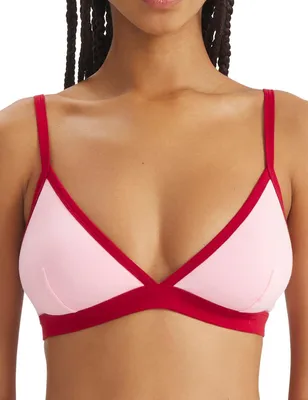 Productafbeelding van adidas dames triangelbh, sportieve basic collectie, katoenen model, BH