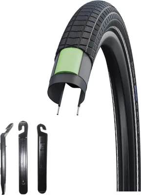 Immagine prodotto di 1 x Schwalbe Big Ben Plus, GreenGuard, E-50 55-406 (20 x 2,15 ) incl. 3 leve per pneumatici