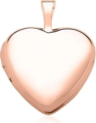 Produktbild von Echter aufklappbarer Herz-Medaillon Anhänger für Damen aus 585er Roségold