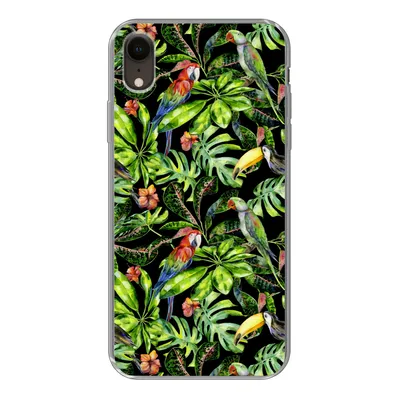 Produktbild von MuchoWow® Handyhülle Schutzhülle Hülle für iPhone XR Vögel - Tropisch - Muster Silikon Softcase Handy Hülle - Schutzdeckel