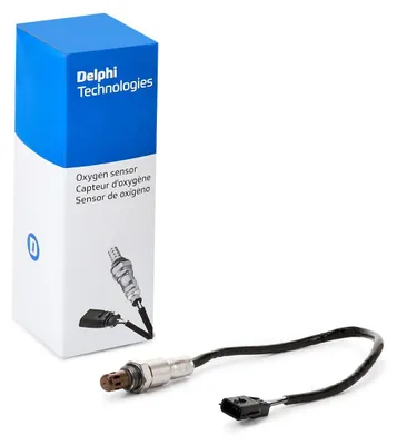 Produktbild von DELPHI Lambdasonde für RENAULT Clio III Schrägheck (BR0/1, CR0/1) Beheizt 450mm ES21060-12B1