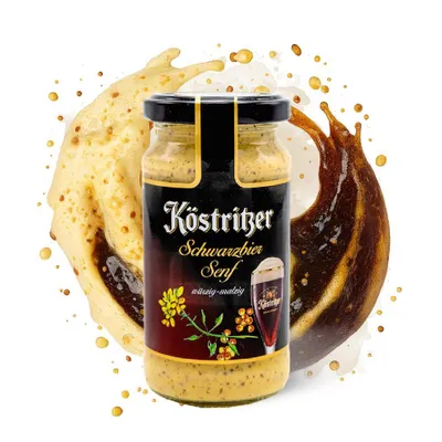 Produktbild von Köstritzer Schwarzbier Senf, 200 ml