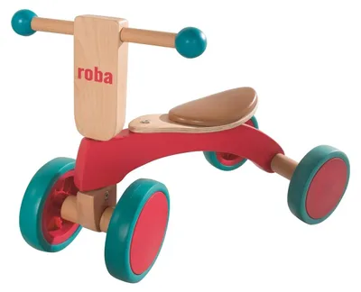 Produktbild von Loopfiets aus Holz – Laufrad aus Holz – Ab 1 Jahr – Sitzhöhe 22 cm – Bunte Gummireifen