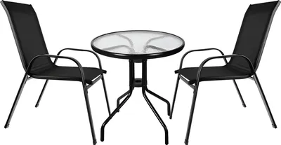Produktbild von Balkonmöbel-Set - Tisch + 2 Stühle