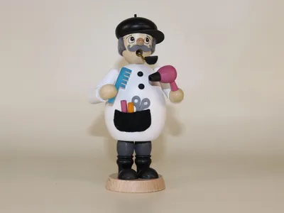 Produktbild von Räuchermännchen Polyurethan2 - Berufe - Friseur - 15,5 cm - Original erzgebirgische Handwerkskunst