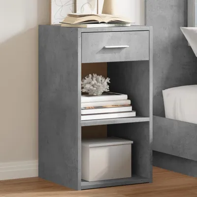 Obrázek produktu pro vidaXL Noční stolky 2 ks. Betonově šedé 35x34x65 cm Materiál na bázi dřeva