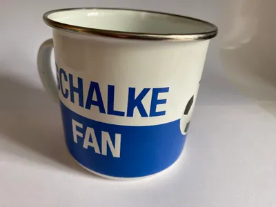 Produktbild von Kult Emaille Becher 0,5 L - Schalke Fan, EB 102