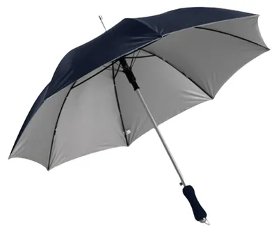 Obrázek produktu pro L-Merch - Hliníkový automatický deštník LT4569 (85,2 cm x 101,5 cm) (tmavě modrý/šedý)