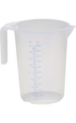 Image de hünersdorff Bidon gradué 2000 ml polypropylène transparent - 937500