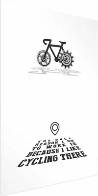 Produktbild von Posterpapier Poster - I Like Cycling 40x60 cm Text m-A-0834-ao-a