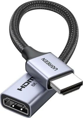Zdjęcie produktu dla Kabel Ugreen HD165 HDMI (męski) / HDMI (żeński) 8K 0.15m - szary