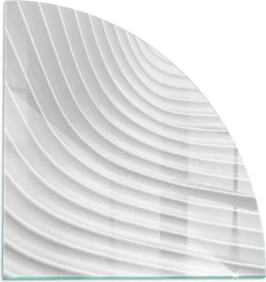 Produktbild von Wellen aus feinen Linien – Glasbodenplatte für – Kaminofen – Kaminplatte Glas – Schutzglas – Funkenschutzplatte –Glasbodenplatte Feuerfeste – Hitzeschutzplatte – Bodenschutz aus Glas – 1/4 100x100 cm