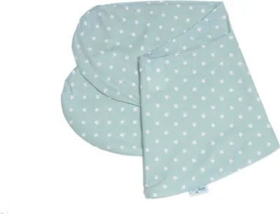 Produktbild von pic Bear Ersatzbezug Stillkissen Medium 170cm : Sterne celadon-grün Dessin: Sterne celadon-grün