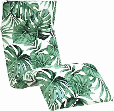 Produktbild von Sonnenliege Klappbar Blattmuster 175x54x8,5 cm Oxford-Gewebe