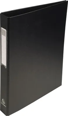 Produktbild von Exacompta 10x Ringbuch Karton 18mm PP 4Ring 25mm Rücken 40mm A4 Schwarz 51381E