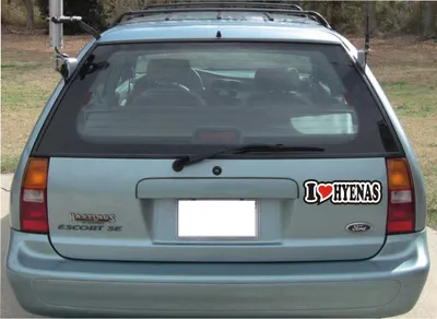 Produktbild von Autoaufkleber / Aufkleber / JDM - Die cut / Sticker fürs Auto mit Herz - 15 cm - I LOVE HYENAS