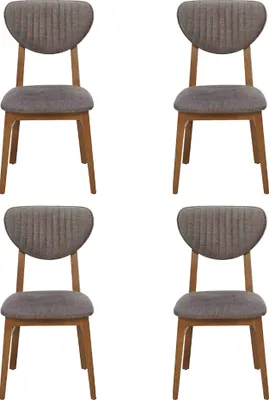 Obrázek produktu pro Designová jídelní sada: 4 křesla a křeslo. Polstrované