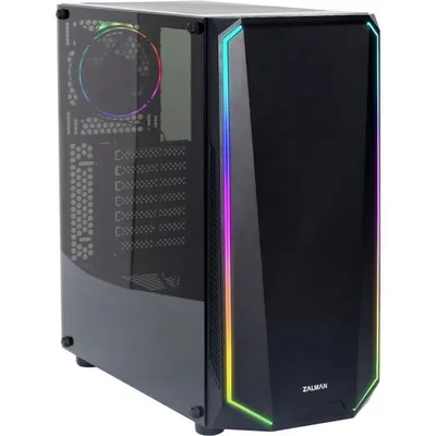 Produktbild von ZALMAN K1 REV.B RGB Black - Box ohne Netzteil - Mittlerer Turm - ATX-Format