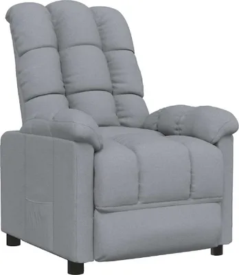 Produktbild von vidaXL Relaxsessel Hellgrau Stoff