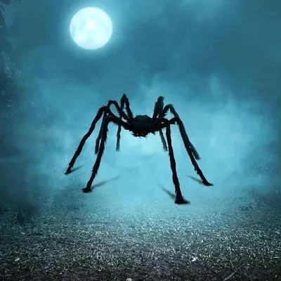 Produktbild von Famanu Halloween Dekoration - Große haarige Spinne - Schwarz