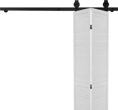 Image de Kit de rails pour porte coulissante à double battant de 52 po pour deux portes de 24 po
