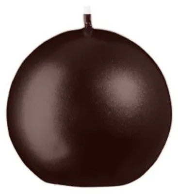 Produktbild von Kugelkerzen Metallic-Lack Glanz Brandy Ø 6 cm, 12 Stück