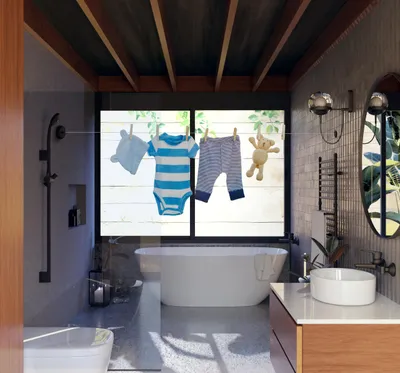 Imagen del producto de Tendedero extensible, con cuerda de acero inoxidable SUS304 ajustable, de 2,8 metros, para uso en interiores y exteriores