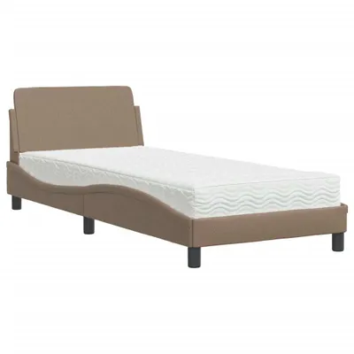 Produktbild von Möbel Bett mit Matratze Cappuccino-Braun 90x200 cm Kunstleder - Klassische Betten 3208341