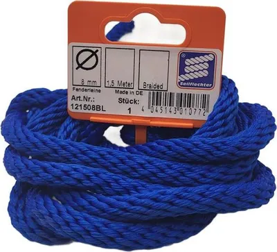 Produktbild von Fenderleine 1,5 m. birotex. Blau