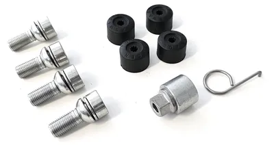 Productafbeelding van Wielslotset voor Volkswagen, geschikt voor ID.3, ID.4, ID.5, ID.7, ID.7 Tourer, met M14 x 1,5 x 27 mm schroefdraad en kogelvormige ring, artikelnummer 3CN071597
