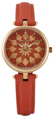Produktbild von Holzkern Damen-Quarzuhr Mirrormaze Tulpenbaum/Goldfarben
