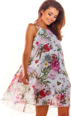 Immagine prodotto di Abito floreale Awama Donna Morcane A289 bianco L/XL