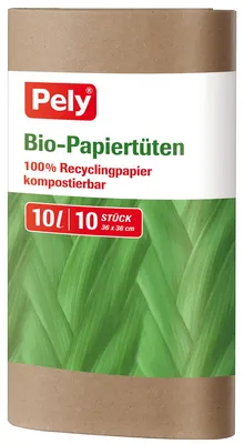 Image de Sacs en papierPely 100 % papier recyclé 10L 10 pièces